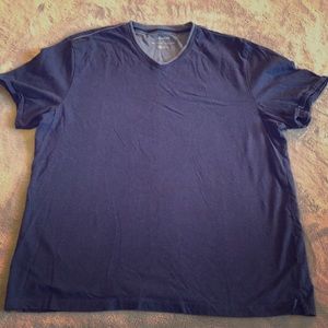 Cotton men’s Calvin Klein t shirt. Two tone navy